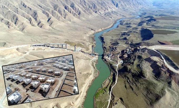 Yeni Hasankeyf, drone ile görüntülendi