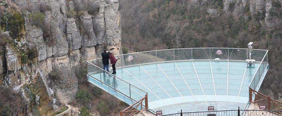 400 bin kişi Kristal Teras'tan kanyonu izledi
