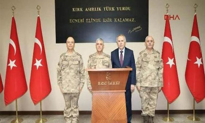 Jandarma Genel Komutanı, Hatay'da