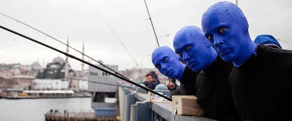 Blue Man Group: İstanbul harika bir şehir, seyircisi de heyecan verici