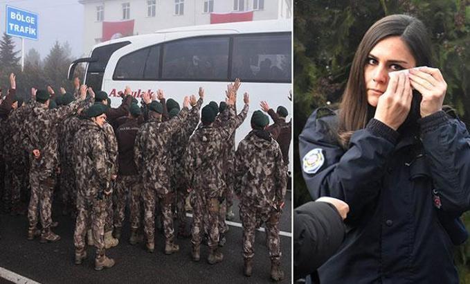 Özel harekat polisleri Afrin'e böyle uğurlandı