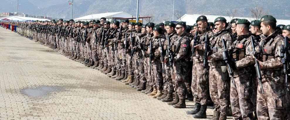 JÖH ve PÖH'ler Afrin'i teröristlerden temizlemek için ant içti