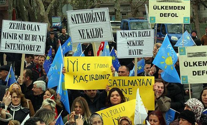 İYİ Parti, Alpullu Şeker Fabrikası'nın özelleştirilmesini protesto etti