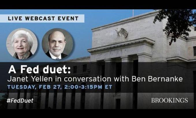 Fed düeti: Ben Bernanke Janet Yellen ile röportaj yapacak