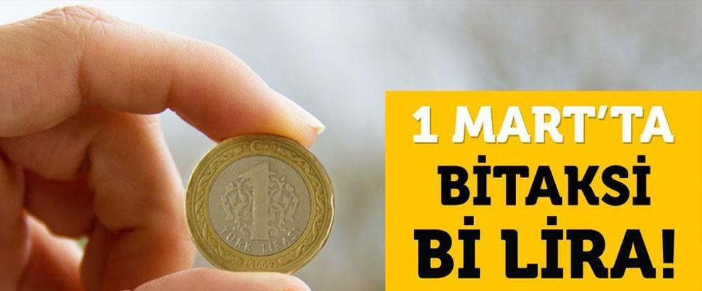BiTaksi ile İstanbul'da taksiler yarın 1 lira