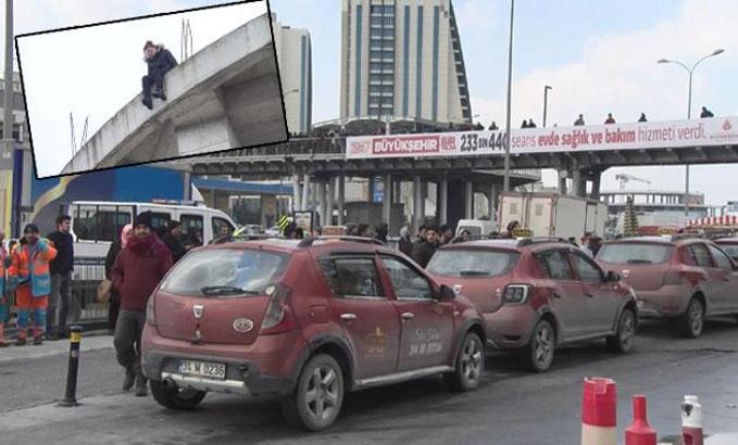 Hadımköy'de intihar girişimi