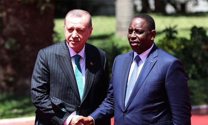 Cumhurbaşkanı Erdoğan, Senegal Cumhuriyet Sarayı'nda