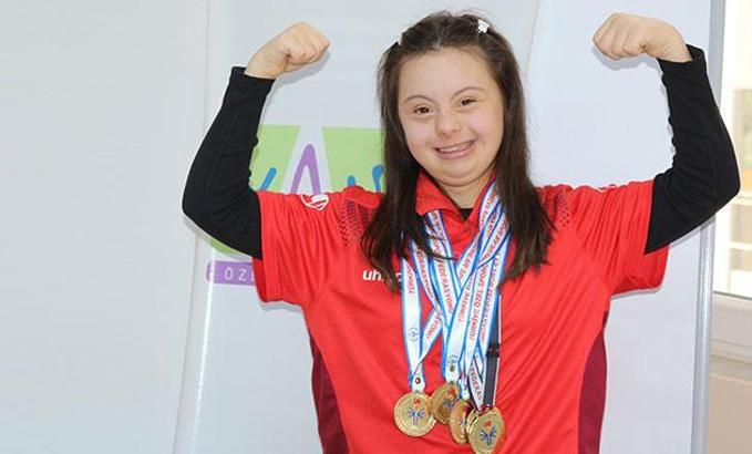 Down sendromlu Şevval, Türkiye şampiyonluğuna hazırlanıyor