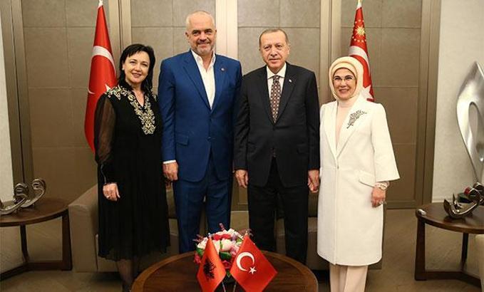 Cumhurbaşkanı Erdoğan Arnavutluk Başbakanı Rama'yı kabul etti