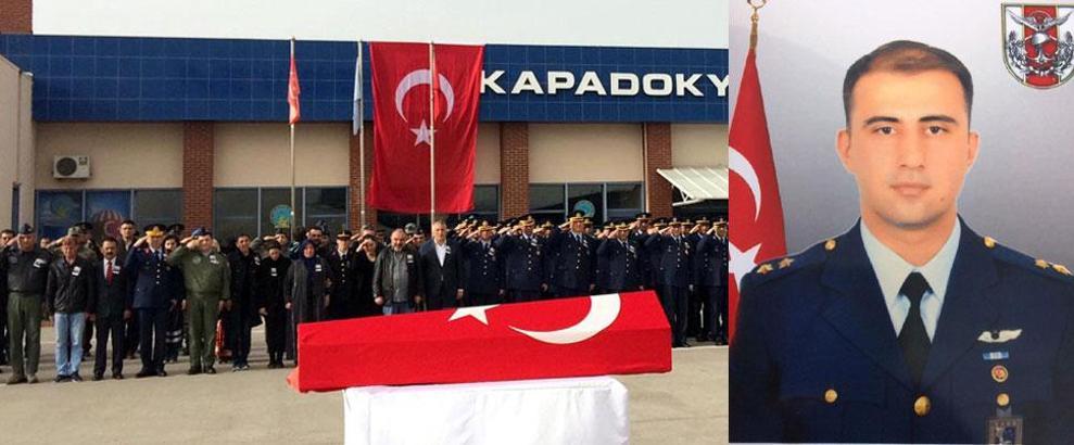 Şehit Pilot Üsteğmen, Nevşehir'den uğurlandı