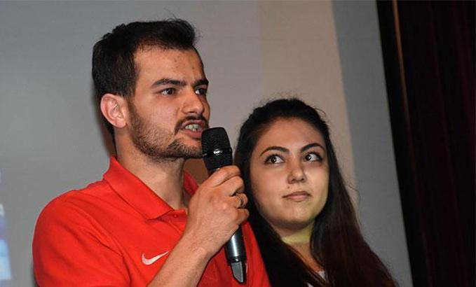 İşitme engelli İbrahim'in azmi