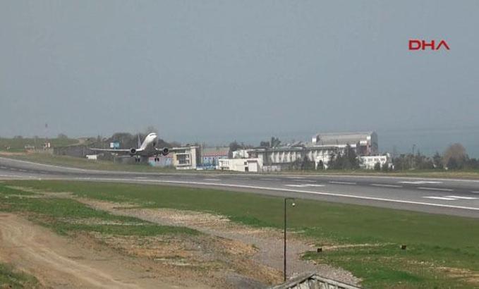 Trabzon Havalimanı pistinde deniz dalga erozyonu tehdidi