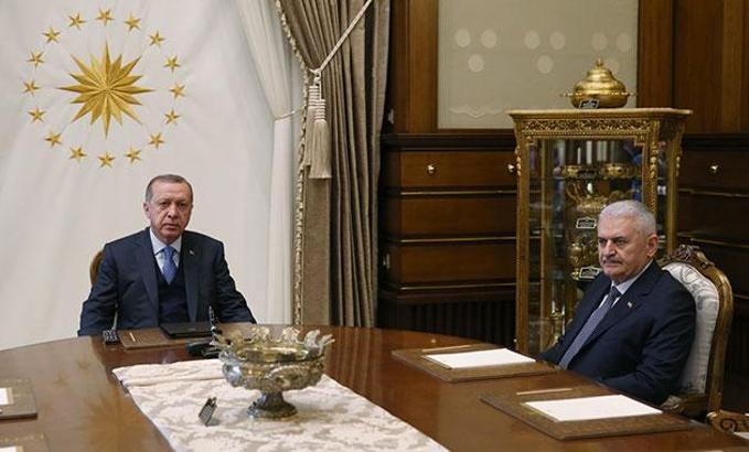 MİT Müsteşarı Hakan Fidan ve beraberindeki heyet Beştepe'de