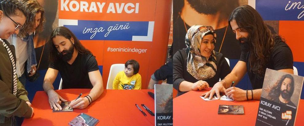 Koray Avcı yeni albümünü ilk kez imzaladı