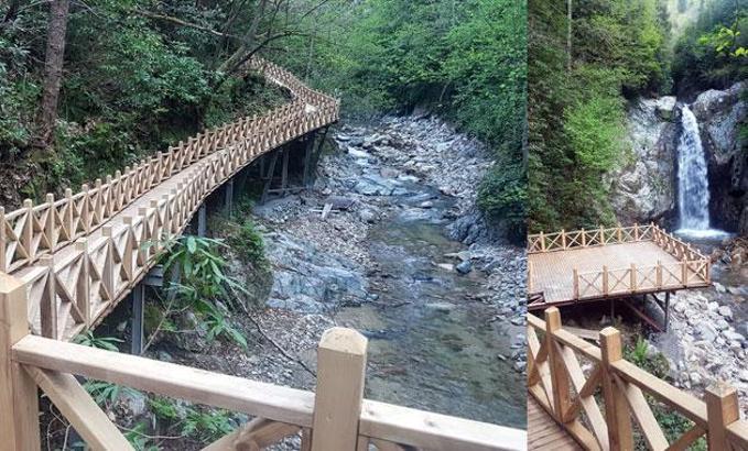 Rize'de 'saklı şelale' turizme kazandırılıyor