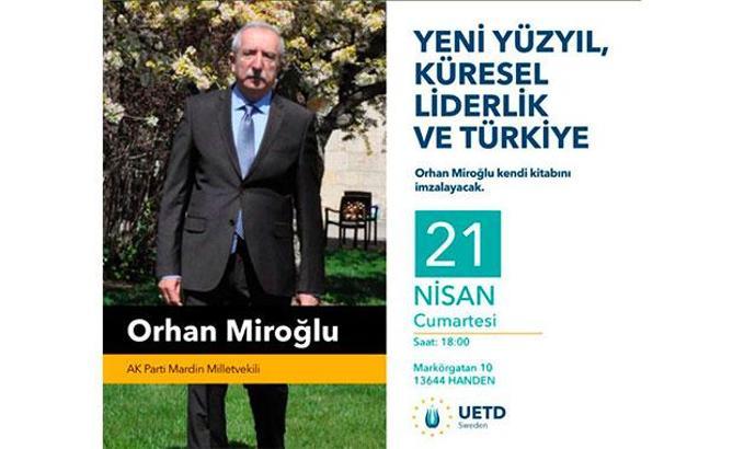 AK Partili Miroğlu'nun İsveç'teki konferansına izin verilmedi