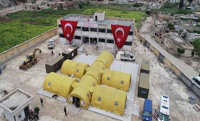 TSK, Cinderes’te seyyar askeri hastane açtı
