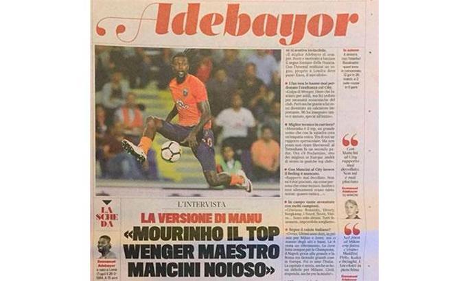 Emmanuel Adebayor: Toplumun bana ihtiyaç duyduğu örnek birey olmak istiyorum