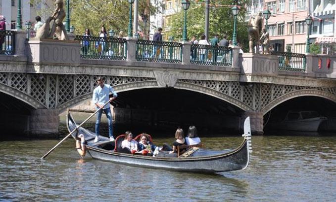 Eskişehir'de, Venedik'i aratmayan görüntüler