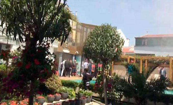 Sultanahmet'te otel yangını