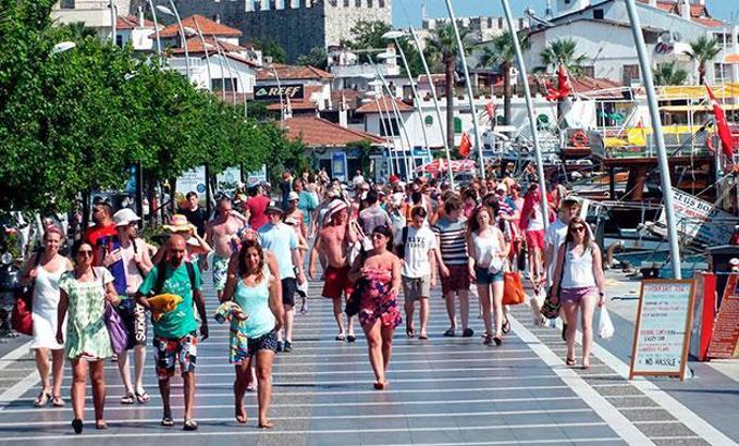 Turist sayısı ilk çeyrekte yüzde 34.9 artışla 5.1 milyon kişi
