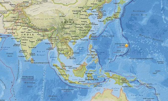 Pasifik Okyanusu'ndaki Mariana Adaları'nda 7.0 büyüklüğünde deprem