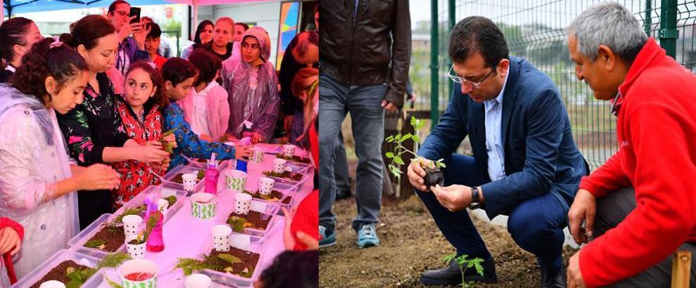 Hobi bahçesi gönüllüleri buluştu