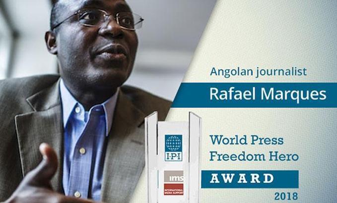 Angola’s Rafael Marques named "70th IPI Press Freedom Hero"