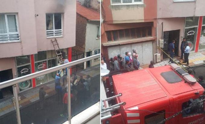 Alevlerin arasından kızını kurtaran anne, oğlunu kurtaramadı