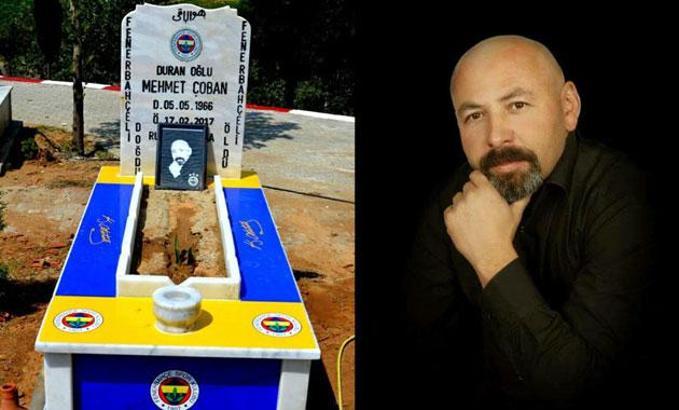 Vasiyeti yerine getirildi, mezarı sarı lacivert yapıldı