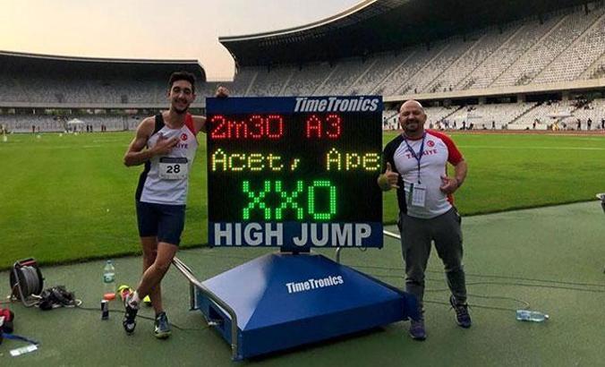 Alperen Acet'ten yüksek atlamada Türkiye rekoru