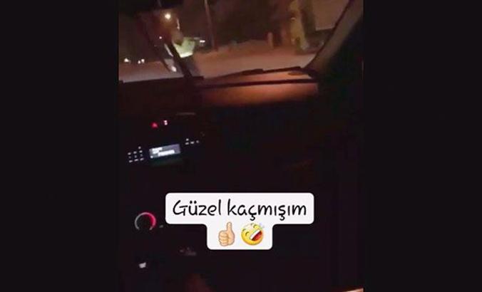 Polisten kaçış videosunu sosyal medyadan paylaşınca yakalandı