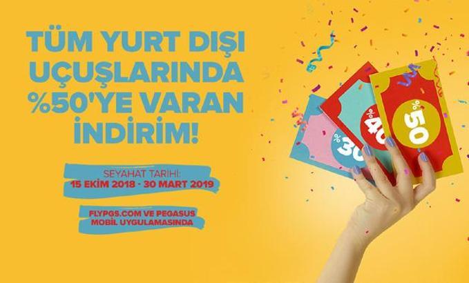 Pegasus’tan yurt dışı hatlarına özel indirim fırsatı