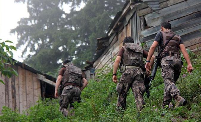 Karadeniz’de terör avı, kan izlerine rastlanan bölge ablukaya alındı