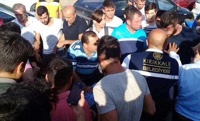 Parktaki tacizciye linç girişimi