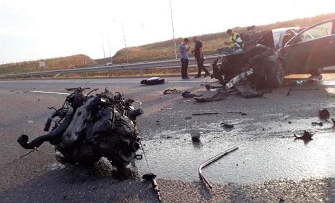 Başakşehir'de sabah saatlerinde feci kaza