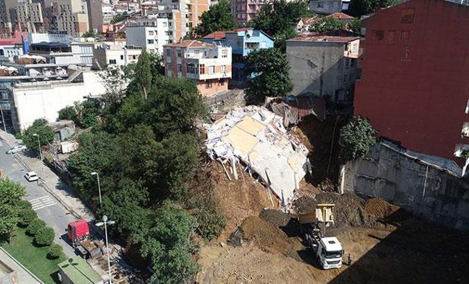 Sütlüce'deki çökme nedeniyle çevre binalarda başlatılan inceleme tamamlandı