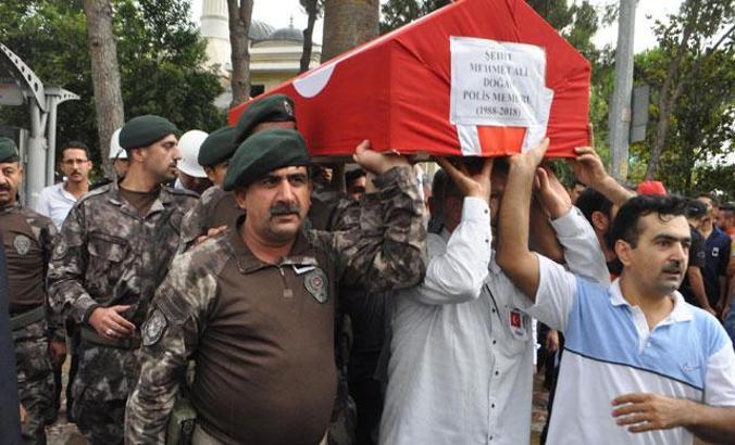 Şehit polis Mehmet Ali Doğan son yolculuğuna uğurlandı