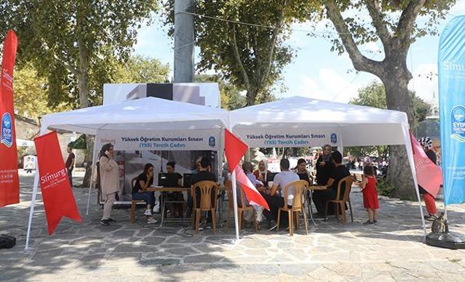 YKS Tercih Çadırı, Eyüp Sultan Camii Meydanı'nda