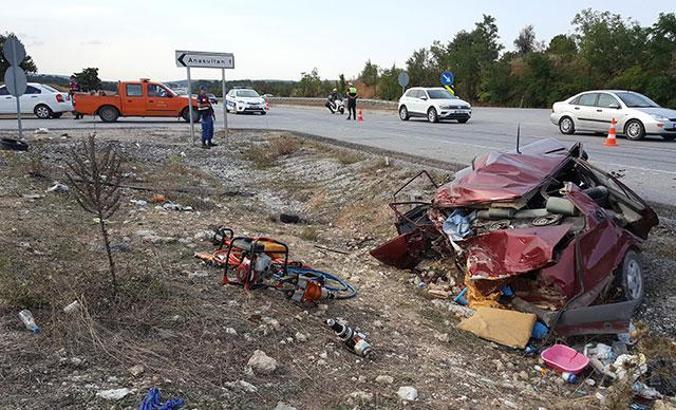 Karayolunda yasak olan hareketi yaptı, sonu kötü bitti