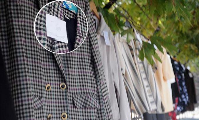 Tertemiz, ütülü giysileri not yazıp bahçe korkuluklarına bıraktı