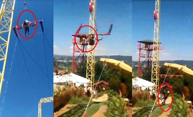 Dev salıncaktan düşen Cezayirli kadın öldü