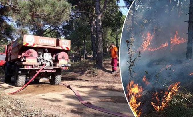 Hacı Bektaş-ı Veli Kent Ormanı’nda yangın