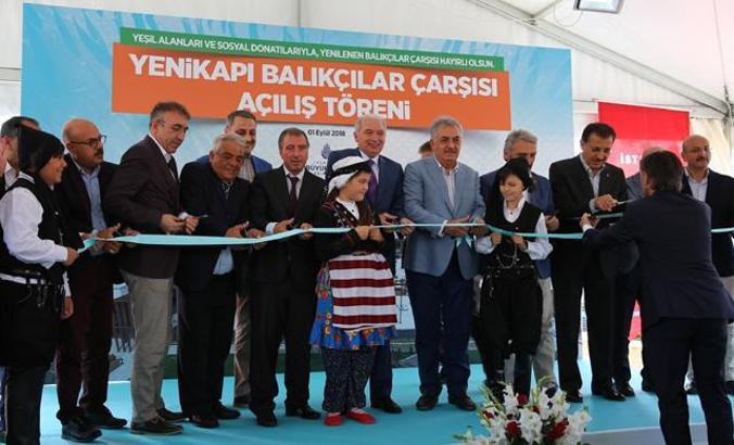 Yenilenen Kumkapı Balıkçılar Çarşısı’nın açılışı yapıldı