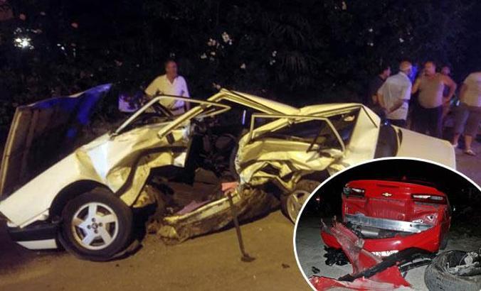 Kazada hurdaya dönen otomobilin sürücüsü öldü