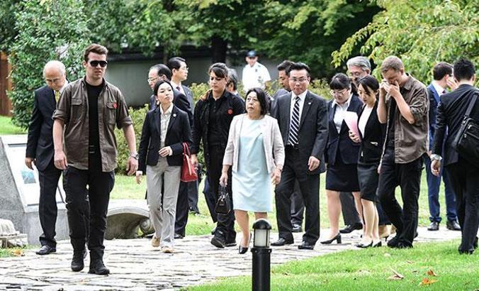 Japon Prenses, Baltalimanı'ndaki Japon Bahçesi'ni gezdi