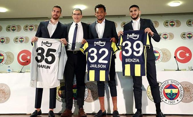 Fenerbahçe'de Harun, Jailson ve Benzia için imza töreni düzenlendi