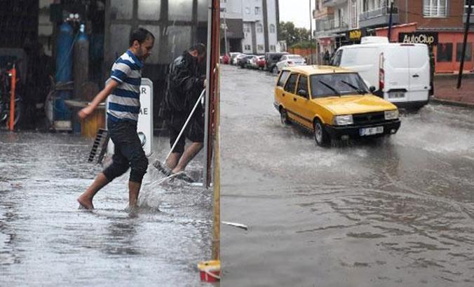 Çanakkale’de şiddetli yağmur