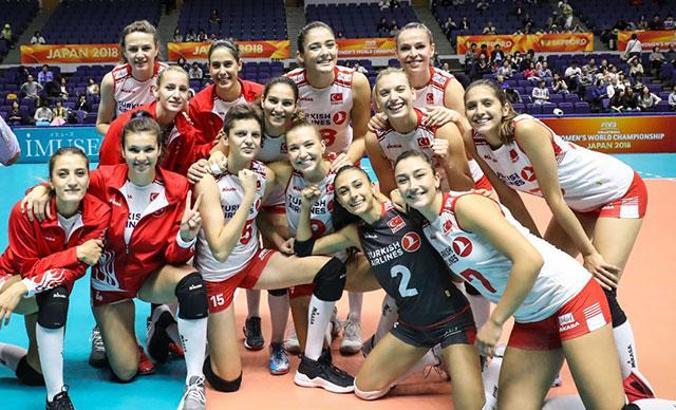 A Milli Kadın Voleybol Takımı, Dünya Şampiyonası'nda 2. Tur'a çıktı