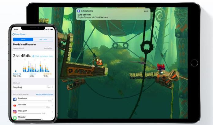 iOS 12 ile gelen 'Ekran Süresi' özelliği çocuklara rehberlik ediyor!